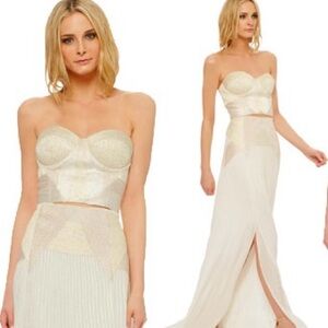 NWOT Mara Hoffman Artemis bridal set bustier and skirt set